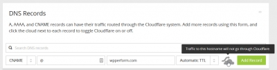 Add CNAME Record To Cloudflare DNS