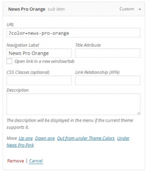 WordPress Menu Link Using Custom Body Class As Parameter