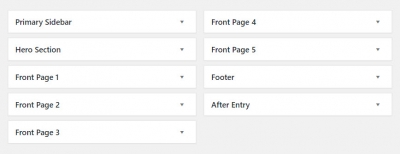 Authority Pro Widget Areas