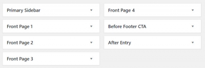 Monochrome Pro Widget Areas