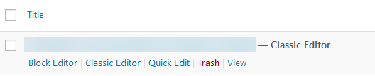 wpPERFORM WordPress Classic Editor Post List When Editor Switching Is Enabled